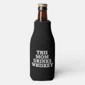 Deze moeder Drink whisky Flesjeskoeler (Fles Voorkant)
