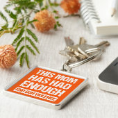 Deze moeder heeft genoeg Pistool-geweld gehad. Sleutelhanger (Zijkant)