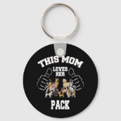 Deze Moeder Houdt Van Haar Roedel Sleutelhanger (Achterkant)