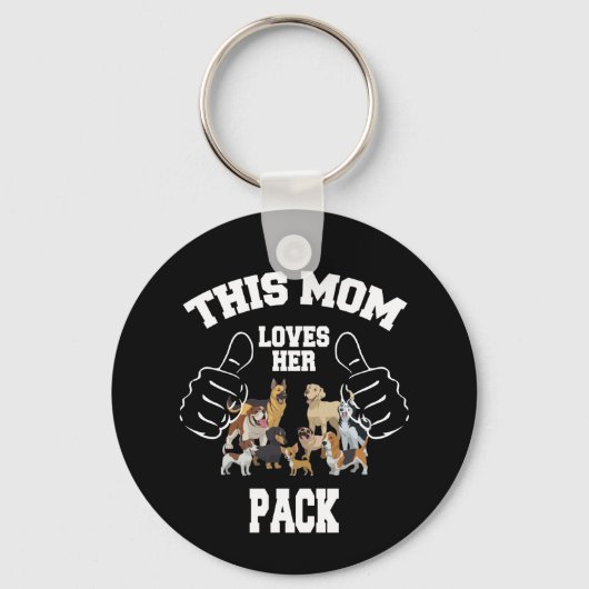 Deze moeder houdt van haar Sleutelhanger. Sleutelhanger (Achterkant)