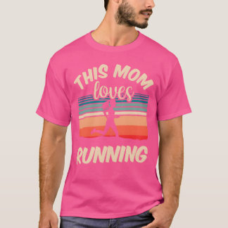 Deze moeder houdt van hardlopen hardloper joggen m t-shirt