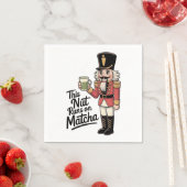 Deze moer draait op Matcha Christmas Nutcracker Servet (Insitu)