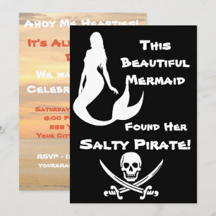 Deze mooie zeemeermin vond haar zalige piraat kaart