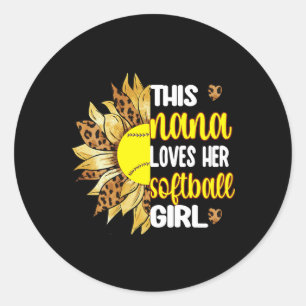Deze Nana houdt van haar Softll-meisje Softll-oma Ronde Sticker