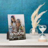 Deze oma behoort tot | MOEDERDAG Fotoplaat (Zijkant)