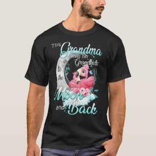 Deze oma houdt van haar kleinkinderen naar de maan t-shirt