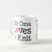 Deze Oma houdt van het nit Gift Koffiemok (Voorkant links)