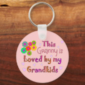 Deze oma houdt van mijn oma's. sleutelhanger (Voorkant)