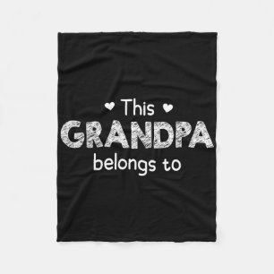 Deze opa is van - Met aanpasbare grootouder ruimte Fleece Deken