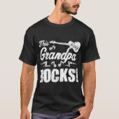 Deze opa rockt gitaar rock n roll grappig t-shirt (Voorkant)