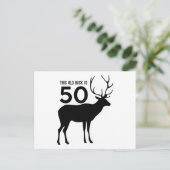 Deze oude dollar is 50 briefkaart (Staand voorkant)