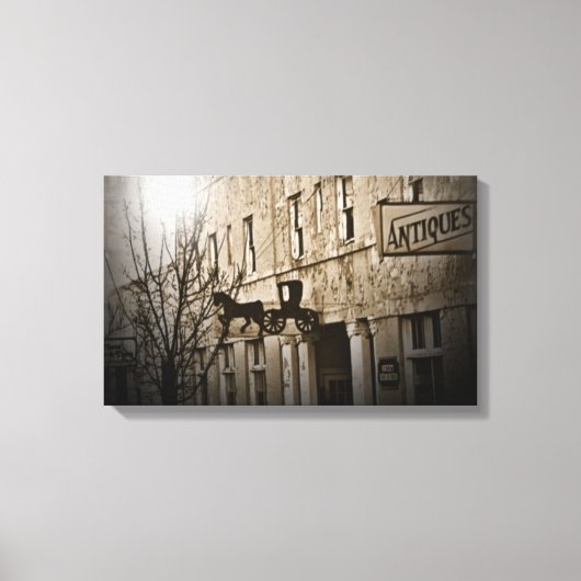 Deze oude winkel canvas afdruk (Voorkant)