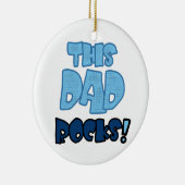 Deze pap Rocks Gifts Keramisch Ornament (Rechts)