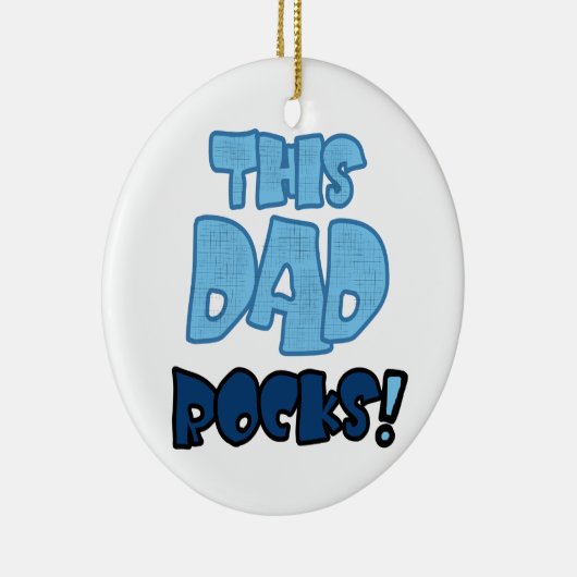 Deze pap Rocks Gifts Keramisch Ornament (Rechts)
