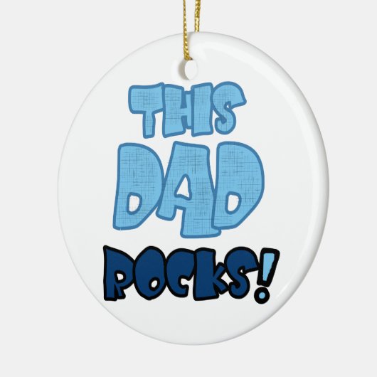 Deze pap Rocks Gifts Keramisch Ornament (Links)