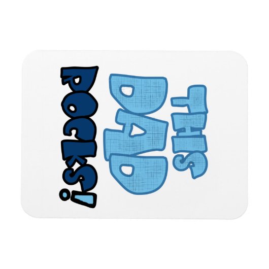 Deze pap Rocks Gifts Magneet (Horizontaal)