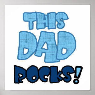 Deze pap Rocks Gifts Poster