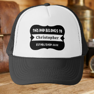 Deze papa hoort bij de aangepaste naam est jaar zw trucker pet
