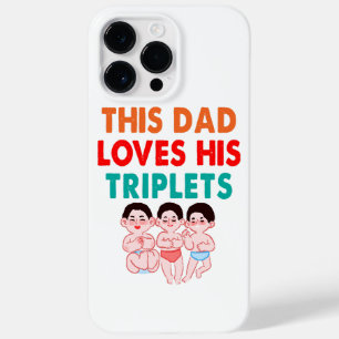 Deze papa houdt van zijn drieling Case-Mate iPhone 14 pro max hoesje