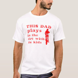 Deze papa rijdt in de dirt bike motocross T-shirt