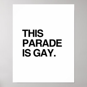 Deze parade is homo poster