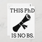 Deze PhD is geen BS Briefkaart (Voorkant / Achterkant)
