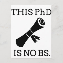 Deze PhD is geen BS Briefkaart