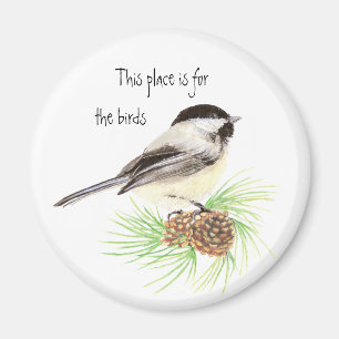 Deze plek is voor de vogels, Chickadee Magneet