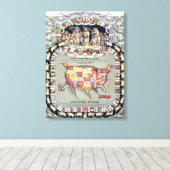 DEZE PORCINEOGRAPH, C1876 CANVAS AFDRUK (Insitu (Houten vloer))