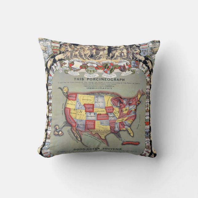 DEZE PORCINEOGRAPH, C1876 KUSSEN (Voorkant)