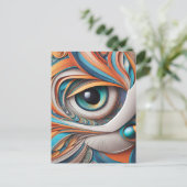 Deze prachtige kat vector kunst is de perfecte add briefkaart (Staand voorkant)