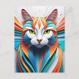 Deze prachtige kat vector kunst is de perfecte add briefkaart