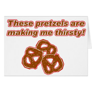 Deze pretzels maken me dorstig
