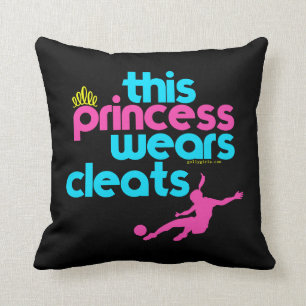 Deze prinses draagt Cleats - Golly Girls Kussen
