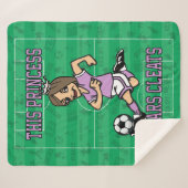 Deze prinses draagt de geit B Sherpa Deken (Voorkant (horizontaal))