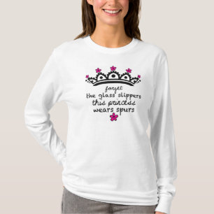 Deze prinses draagt een tasje met lange mouwen t-shirt