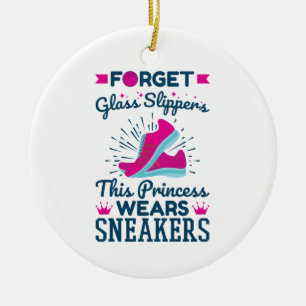 Deze prinses draagt Sneakers Keramisch Ornament