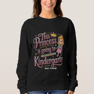 Deze prinses gaat naar de kleuterschool Schattige Trui