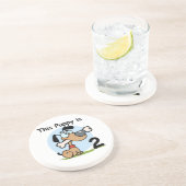 Deze Puppy 2e Verjaardag T shirten en Cadeaus Zandsteen Onderzetter (Zijkant)