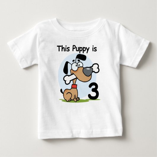 Deze Puppy 3e Verjaardag T-shirts en geschenken (Voorkant)