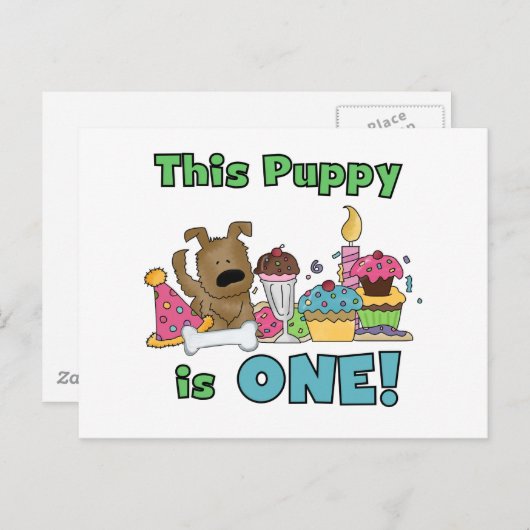 Deze Puppy is One Tshirts en geschenken Briefkaart (Voorkant / Achterkant)