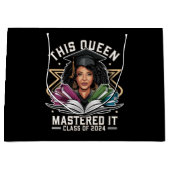 Deze Queen Meesterde het Klasse van 2024 Afstudere Groot Cadeauzakje (Voorkant)