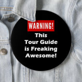 Deze rondleiding is Geweldige. Ronde Button 6,0 Cm (In situ)