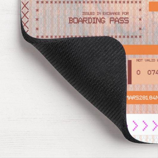 Deze ruimtevlucht met Mars-reispas wijzigen Muismat (Hoek)