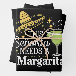 Deze Senorita heeft een Margarita Cinco De Mayo no Inpakpapier Vel