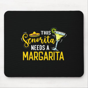 Deze Senorita heeft een Margarita Mexico Fiesta Ci Muismat