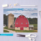 Deze Snappy Red Barn is te perfect om echt te zijn Tissuepapier (Craft)