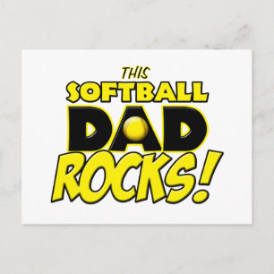 Deze Softball Dad Rocks copy.png Briefkaart