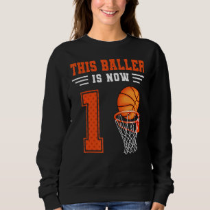 Deze speler is nu 1 Basketball 1e verjaardag 1 jaa Trui