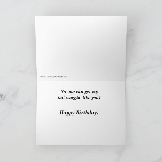 Deze staartwaag is voor jou. Black Lab-Kaart Kaart (Binnen)